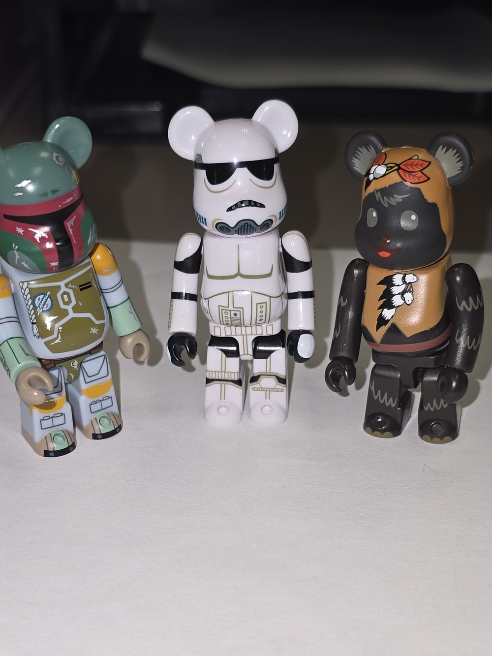 Star Wars Bearbrick 100% Lot of 3 - Boba Fett, Stormtrooper, Ewok - New No Box